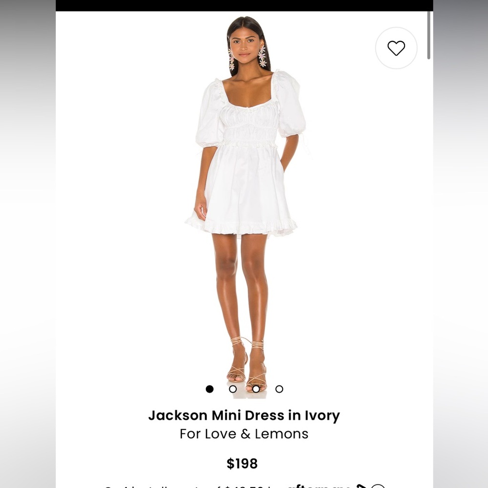 For Love & Lemons Jackson Mini dress XS